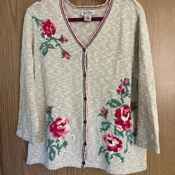 Vintage NORTHERN REFLECTIONS floral cardigan - Picture 5 of 7